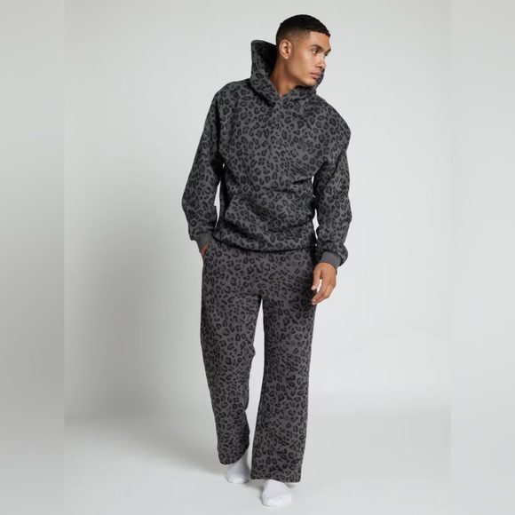 Comfrt Minimalist SET Sweat-Suit Hoodie Sweatpants Unisex 2XL Panther Grey - Picture 2 of 12